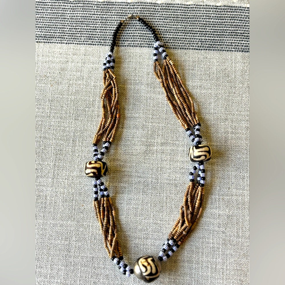 African Style Beaded Necklace